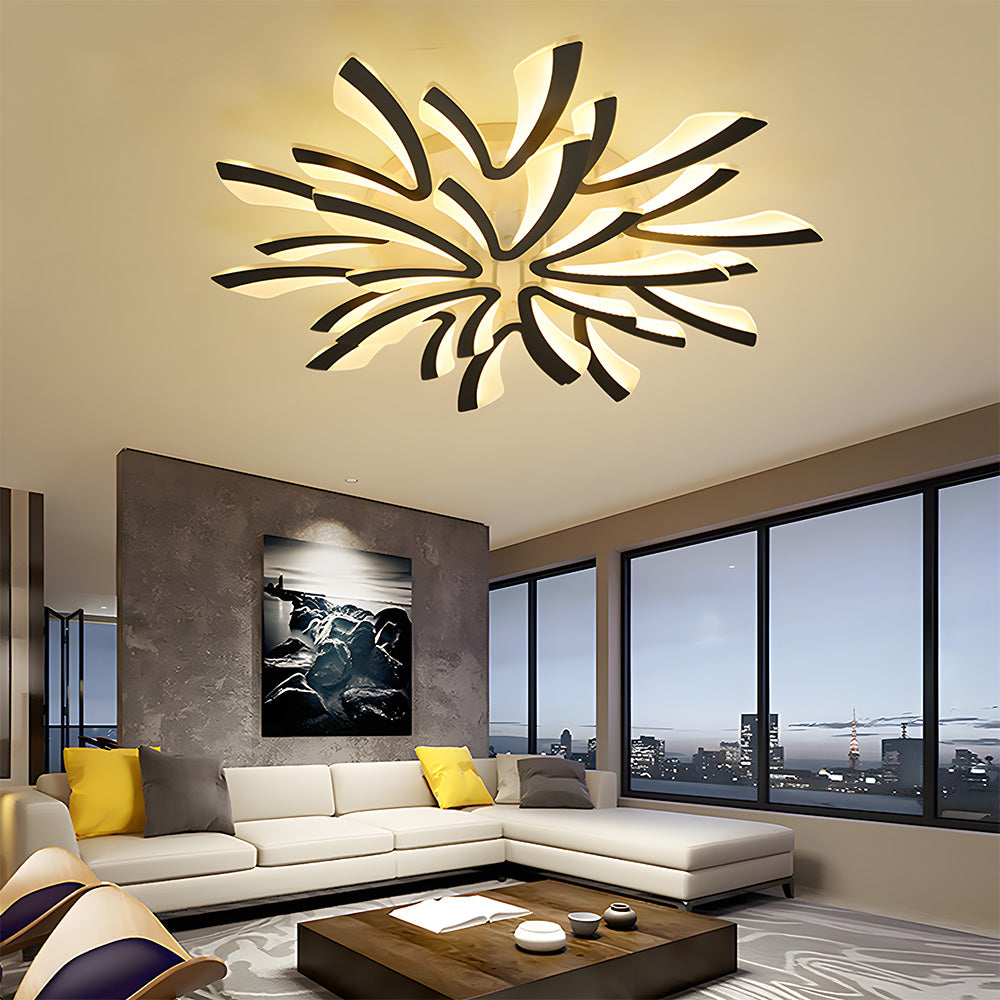 Nordic Acrylic Petal LED Ceiling Light for Living Room