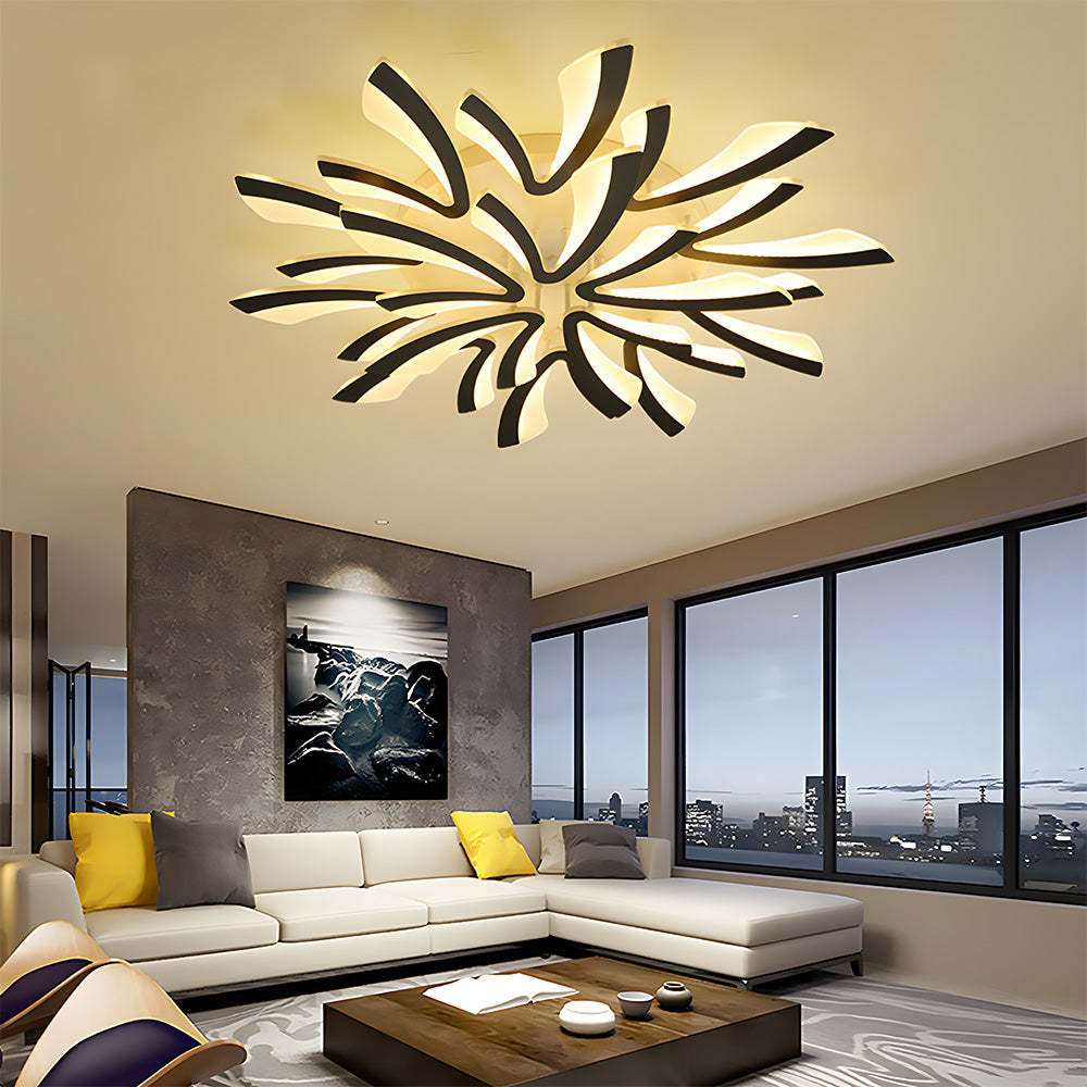 Nordic Acrylic Petal LED Ceiling Light for Living Room