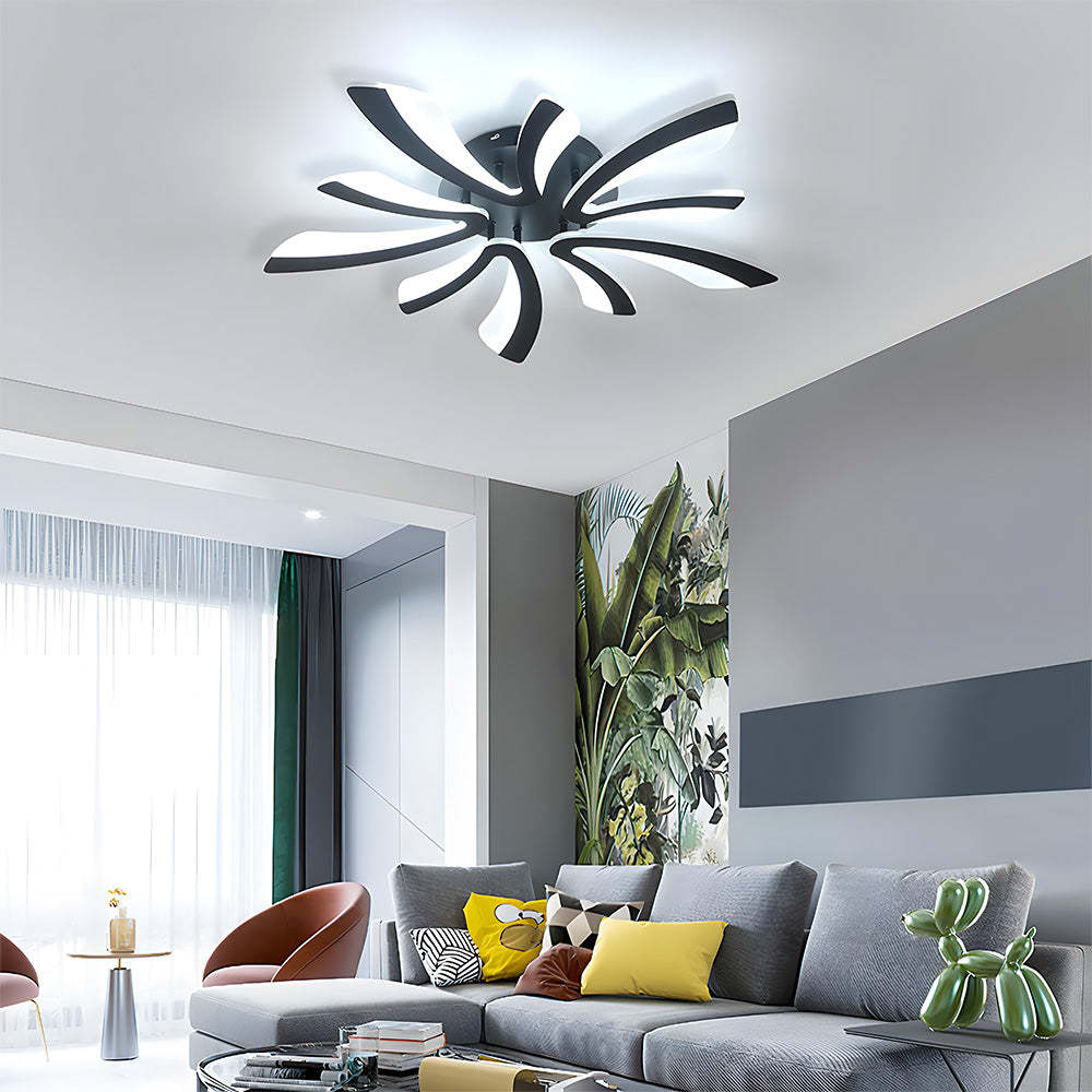 Nordic Acrylic Petal LED Ceiling Light for Living Room