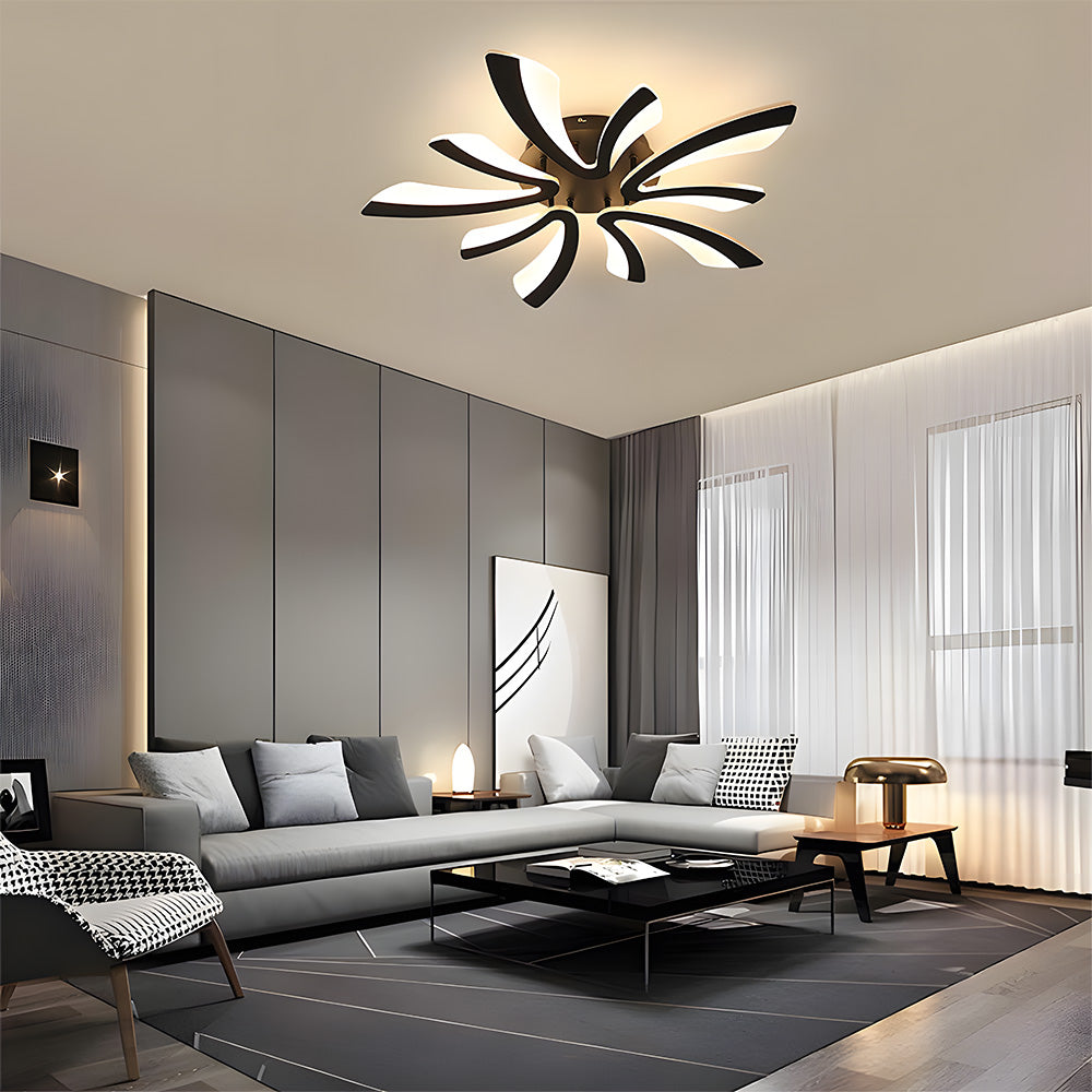 Nordic Acrylic Petal LED Ceiling Light for Living Room