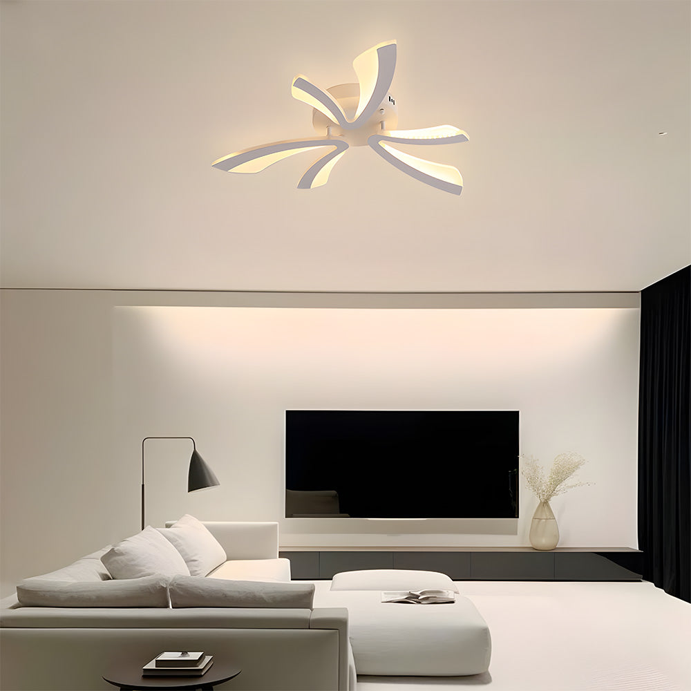 Nordic Acrylic Petal LED Ceiling Light for Living Room