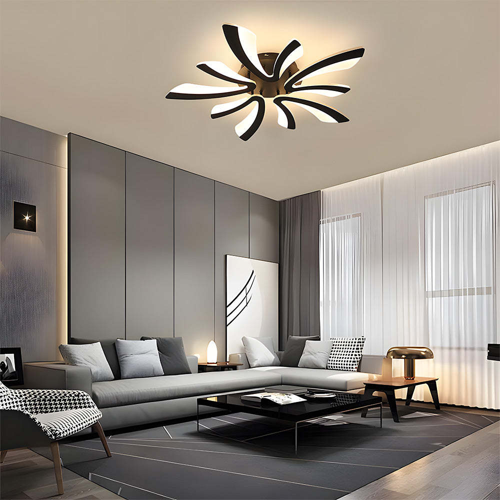 Nordic Acrylic Petal LED Ceiling Light for Living Room