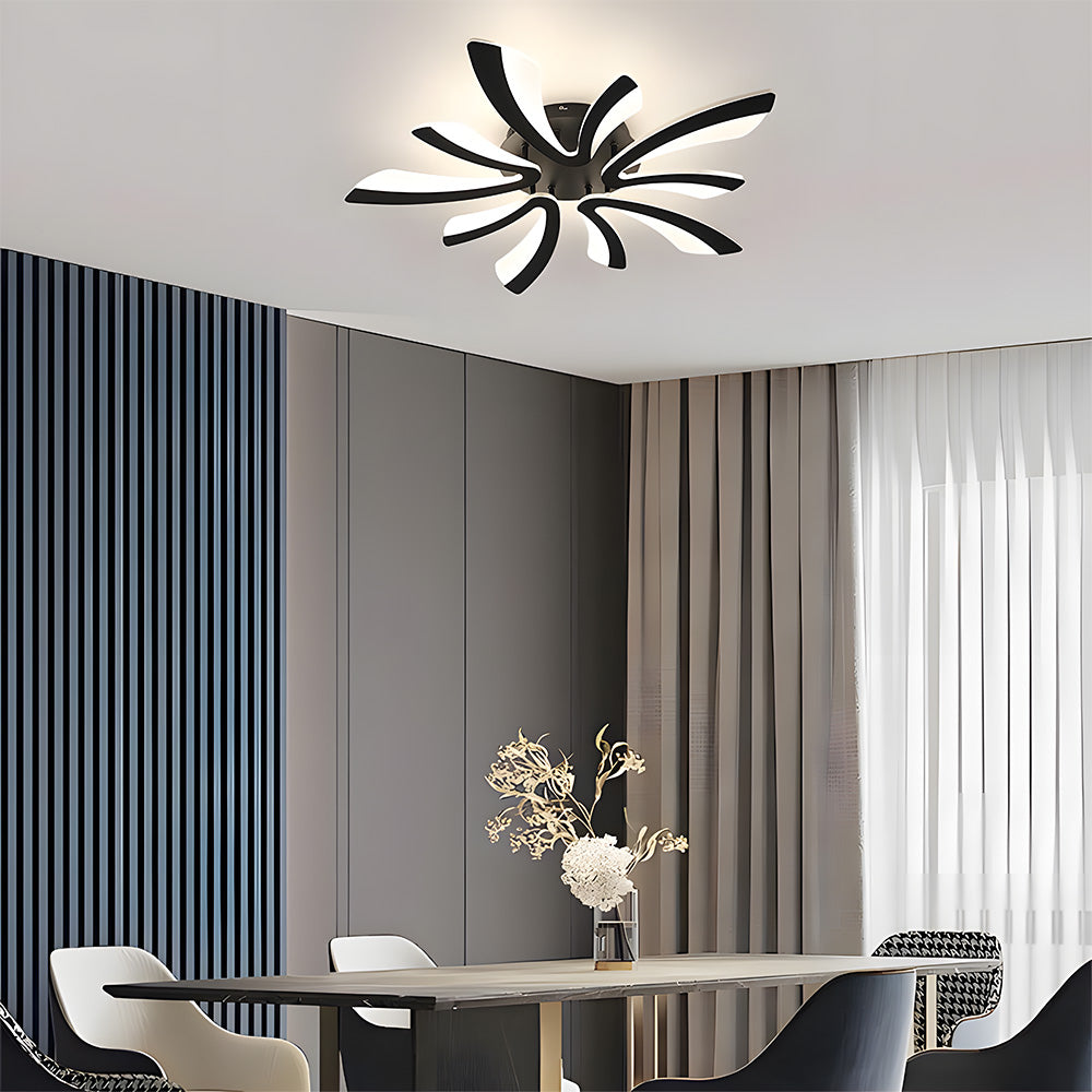 Nordic Acrylic Petal LED Ceiling Light for Living Room