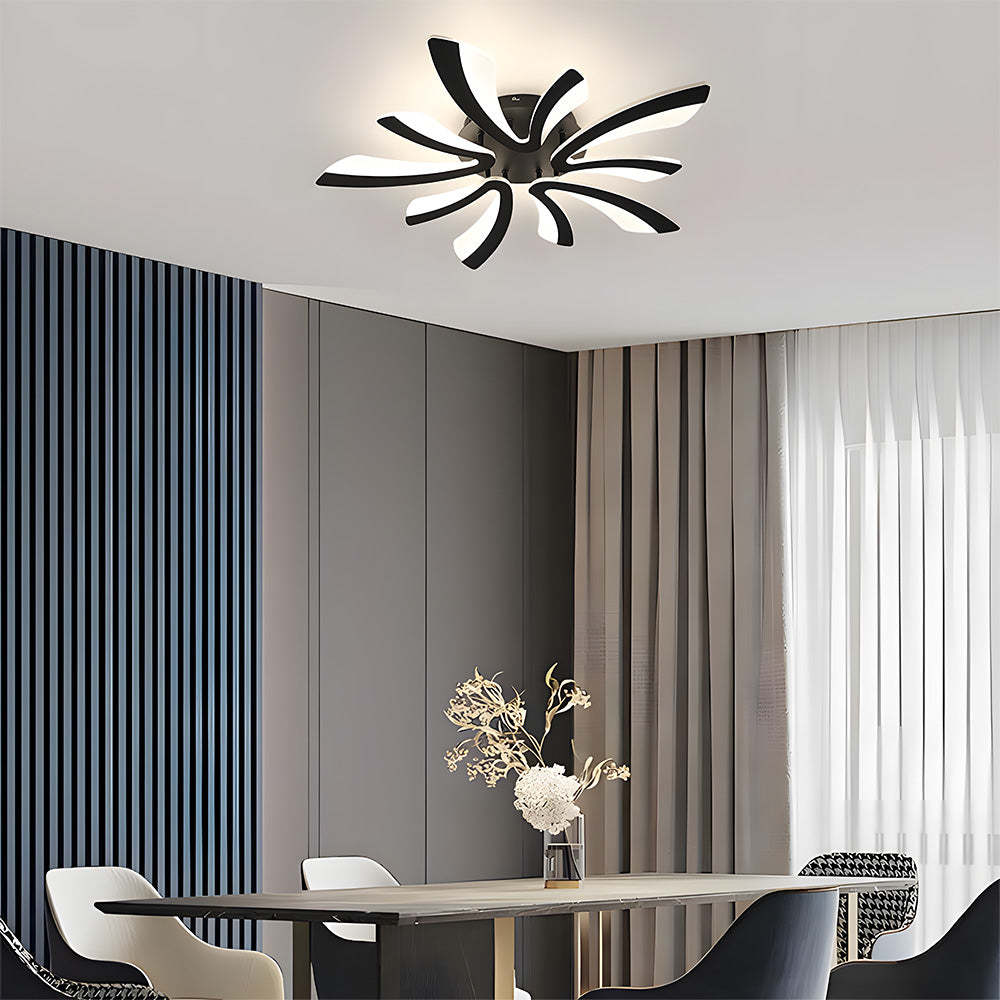 Nordic Acrylic Petal LED Ceiling Light for Living Room