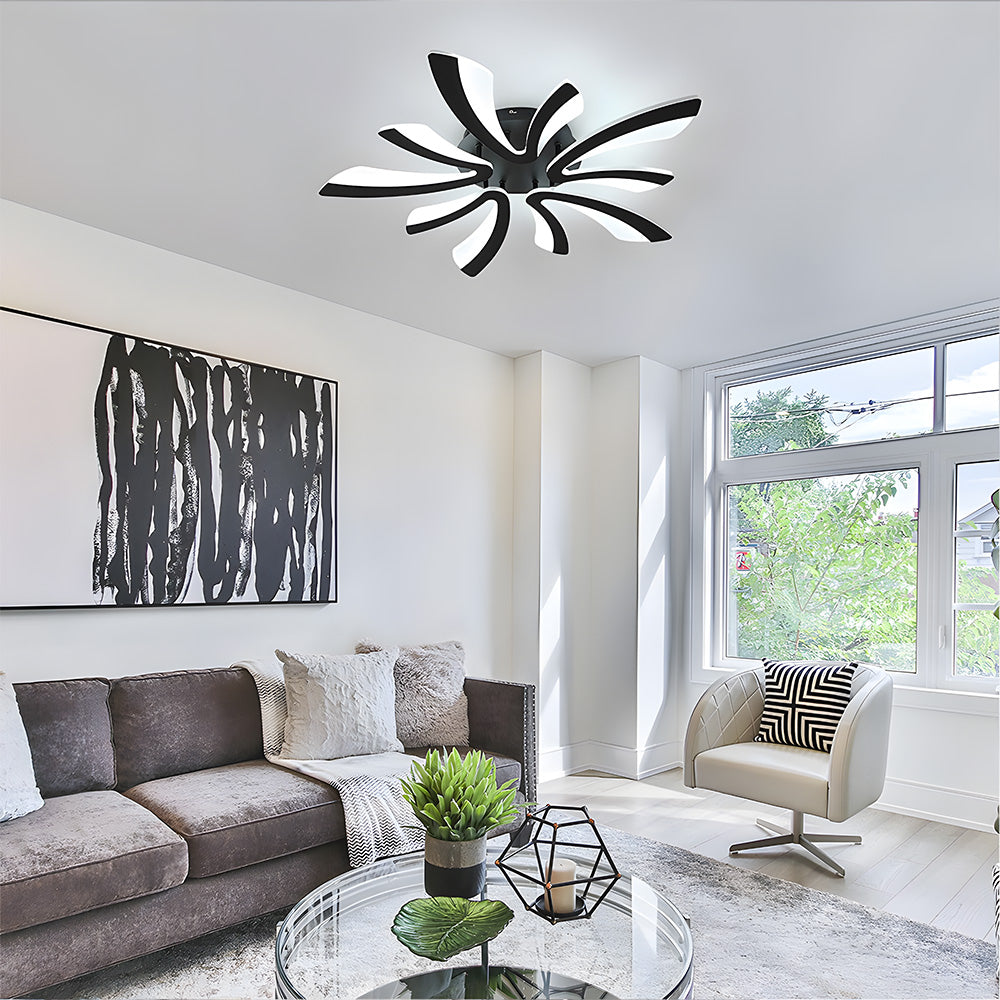 Nordic Acrylic Petal LED Ceiling Light for Living Room