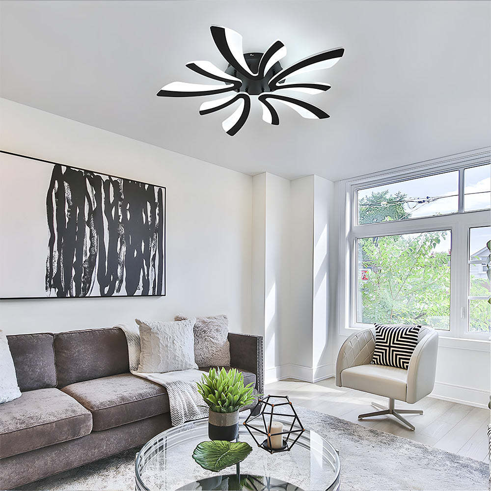 Nordic Acrylic Petal LED Ceiling Light for Living Room