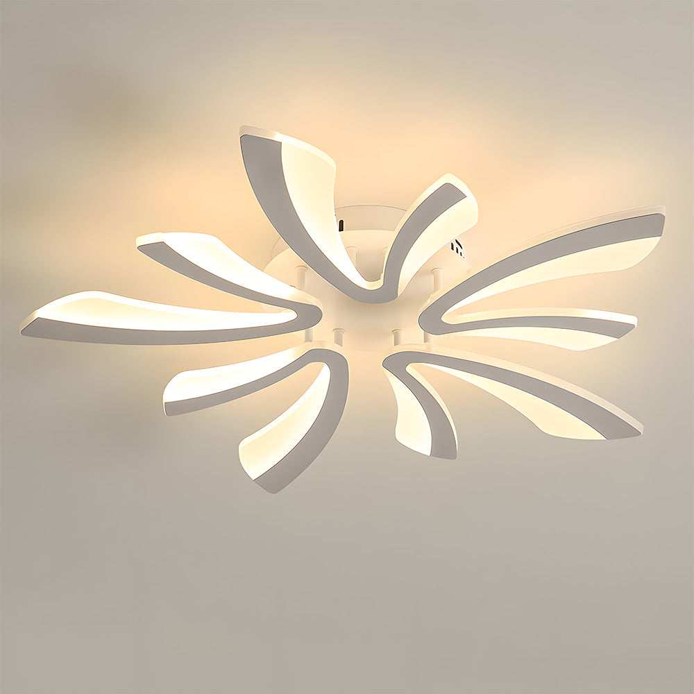Nordic Acrylic Petal LED Ceiling Light for Living Room