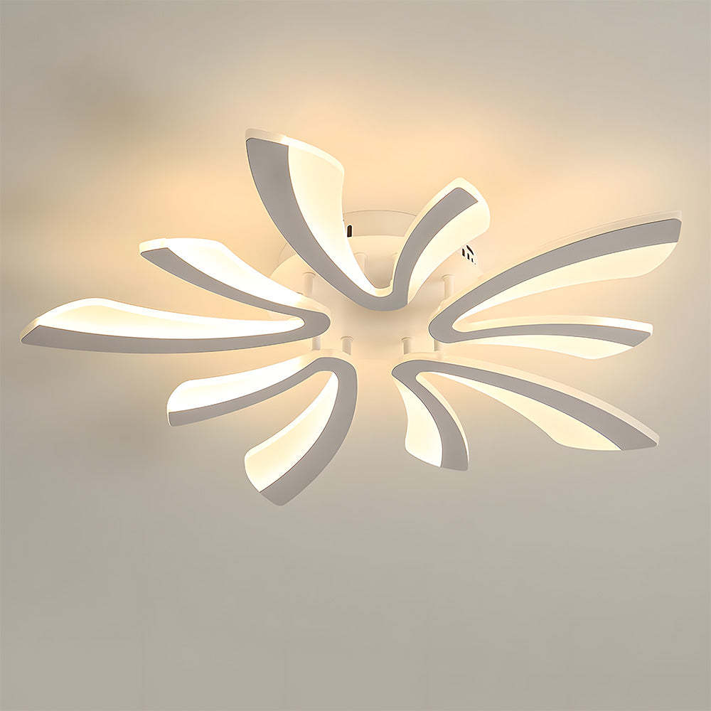 Nordic Acrylic Petal LED Ceiling Light for Living Room