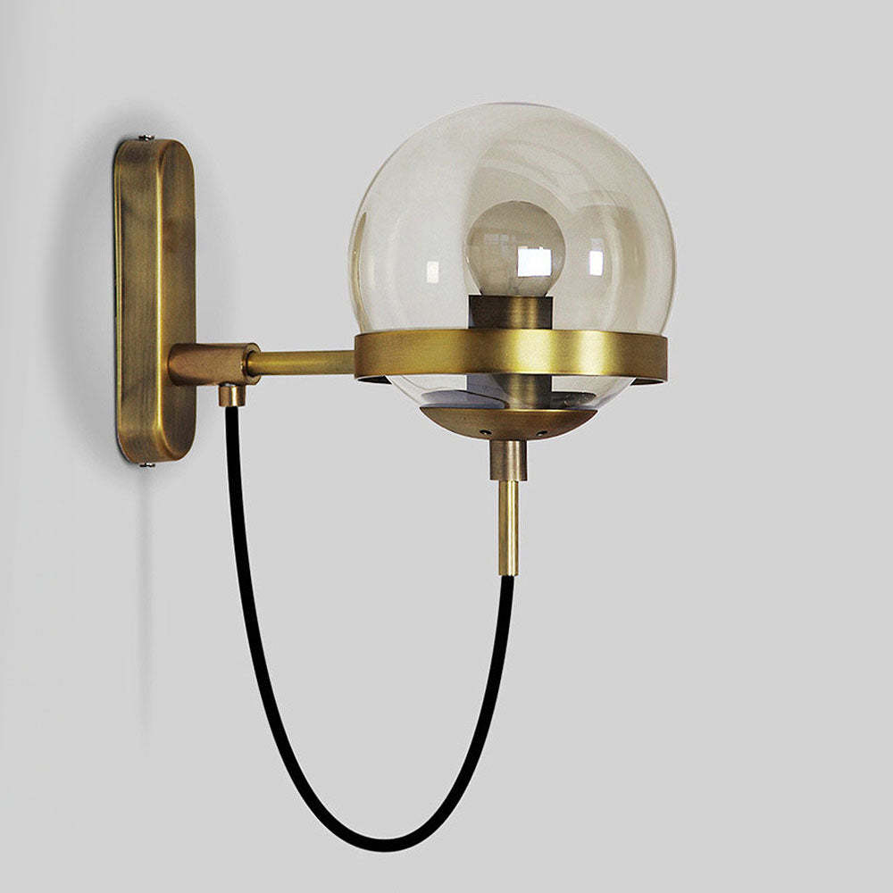 Nordic Retro Style Glass Ball Wall Lamp