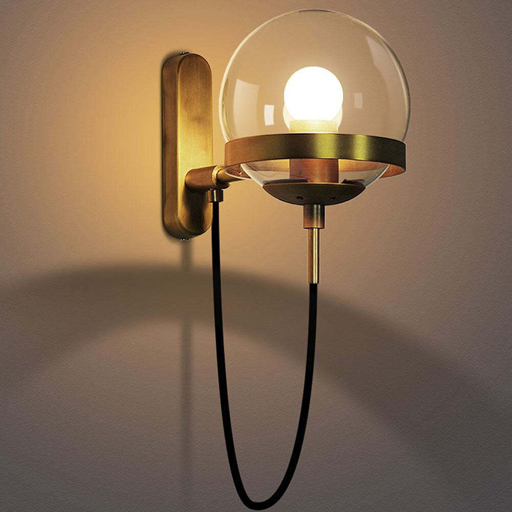 Lampsmodern Nordic Wall Light Vintage Glass Wall Sconce For Living Room