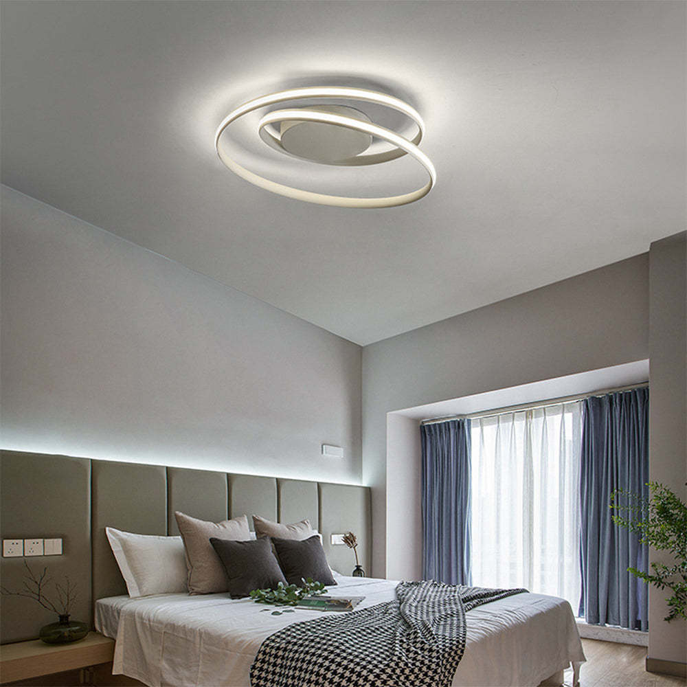 Homdiy Flush Mount Ceiling Light Nordic Round Modern Ceiling Lamp for Living Room