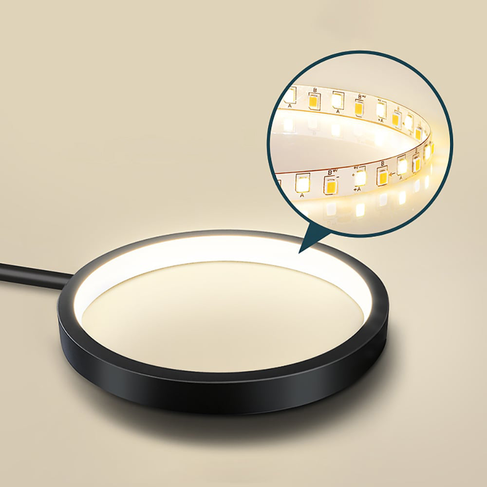 Circular Gold And Black LED Living Room Ceiling Light