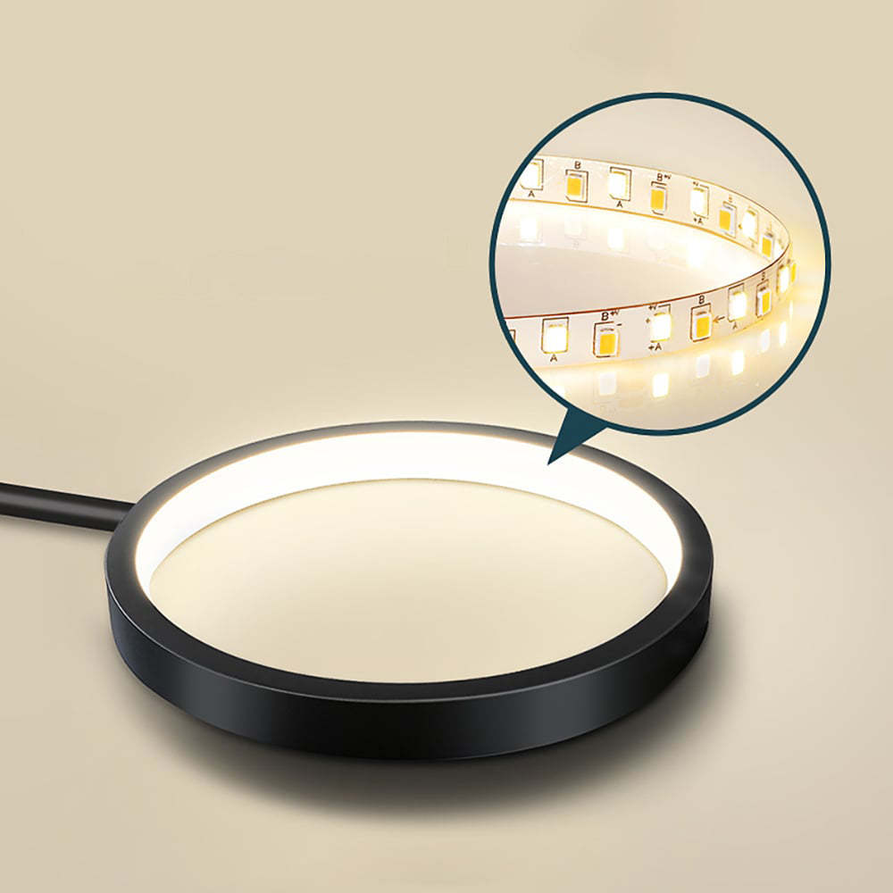 Circular Gold And Black LED Living Room Ceiling Light