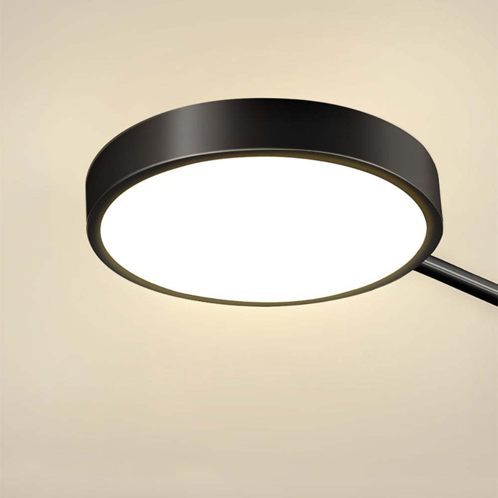 Circular Gold And Black LED Living Room Ceiling Light