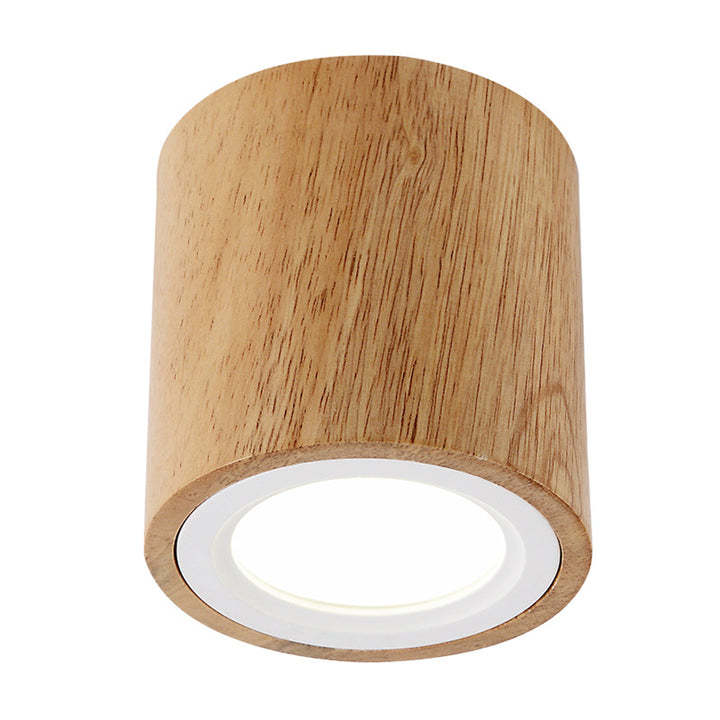 Simple Wood Round LED Hallway Downlight