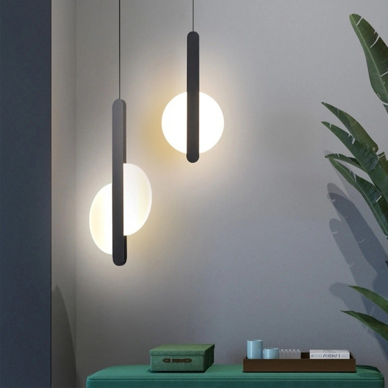 Modern Acrylic Led Pendant Light for Bedroom Bedside -Homdiy