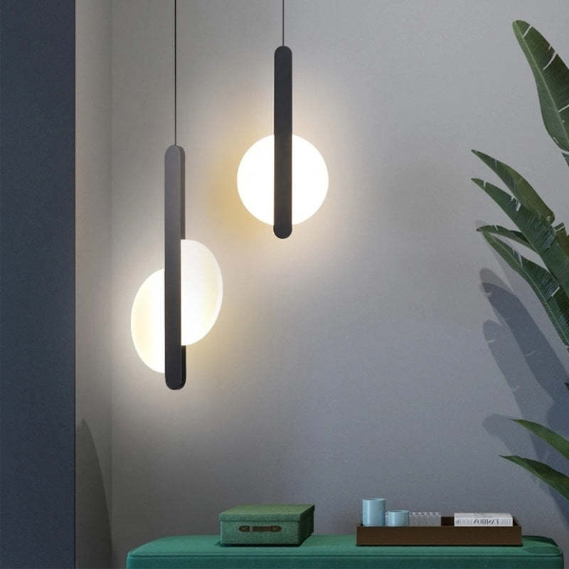 Modern Acrylic Led Pendant Light for Bedroom Bedside -Homdiy