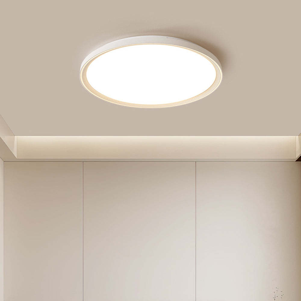 Contemporary Minimal Decor Iron Living Room Flush LED Ceiling Light