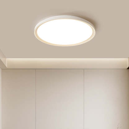 Contemporary Minimal Decor Iron Living Room Flush LED Ceiling Light