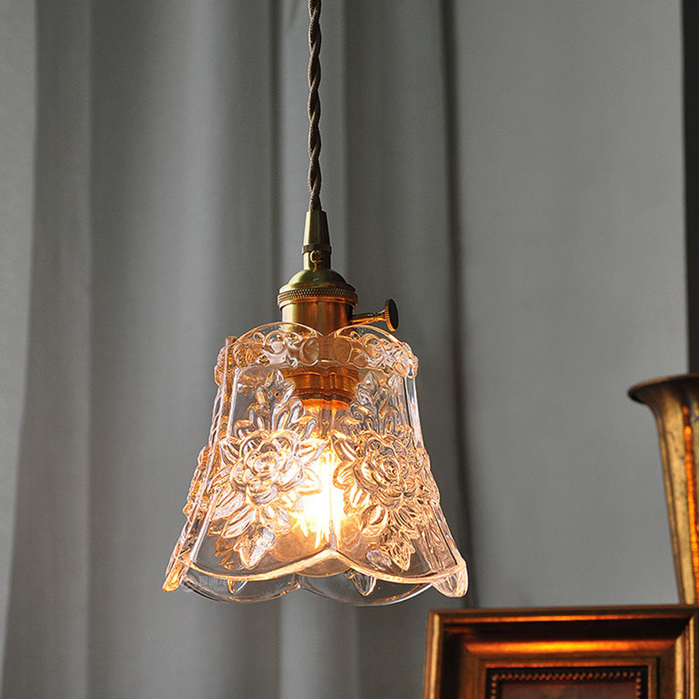 Elegant Simple Glass Living Room Pendant Light