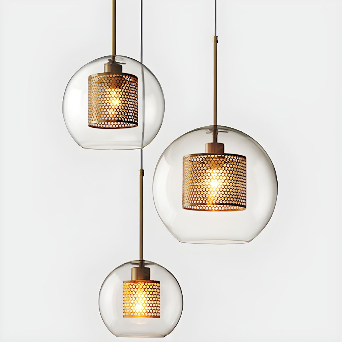 Modern Decor Chiswick Glass Pendant Light -Homdiy