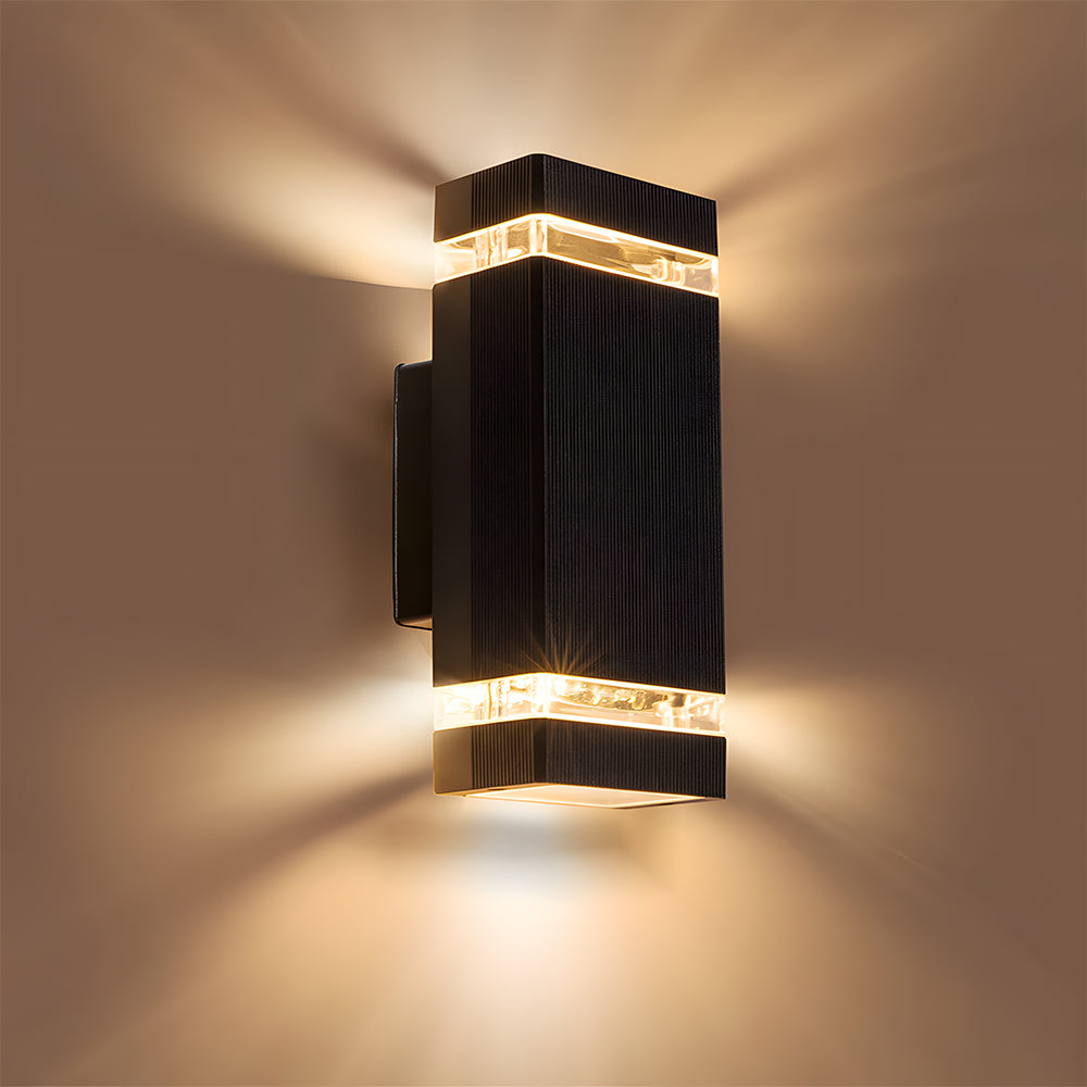 Outdoor Wall Lamp - Modern Square up and down lights | Lampsmodern UK