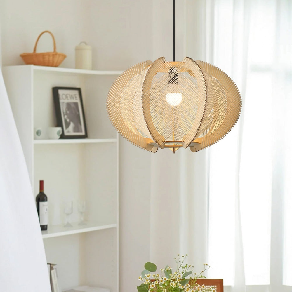 Mid-Century Scandinavian Wood Pendant Lights -Homdiy