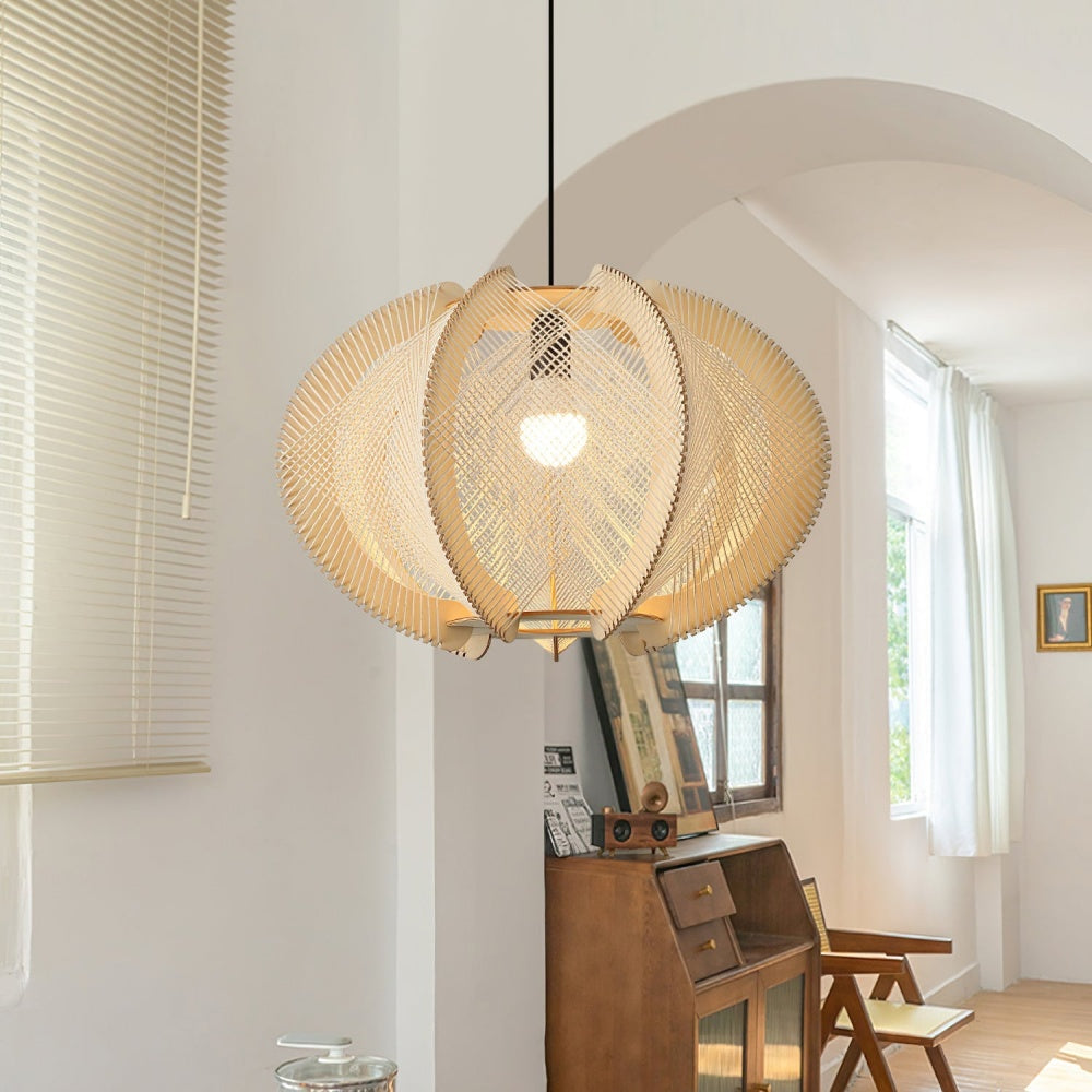 Mid-Century Scandinavian Wood Pendant Lights -Homdiy