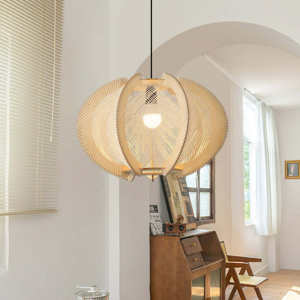Mid-Century Scandinavian Wood Pendant Lights -Homdiy
