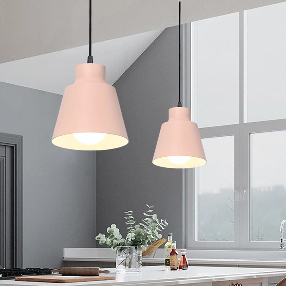 Minimal Decor Round Iron Pendant Lights For Kitchen