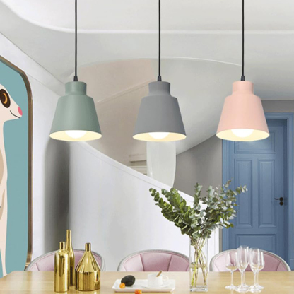 Minimal Decor Round Iron Pendant Lights For Kitchen