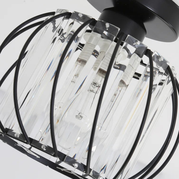 Modern Glass Black Luxury Hallway Ceiling Light