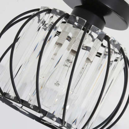 Modern Glass Black Luxury Hallway Ceiling Light