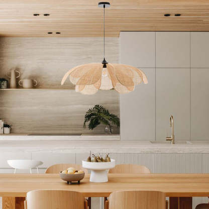 Natural Rattan Kitchen Pendant lighting