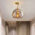 Homdiy Modern Ceiling Lights Retro Copper Ceiling Lamp for Hallway