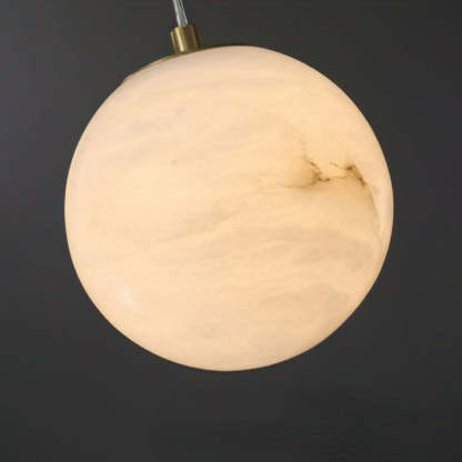 Simple White Stone Kitchen Pendant Lighting