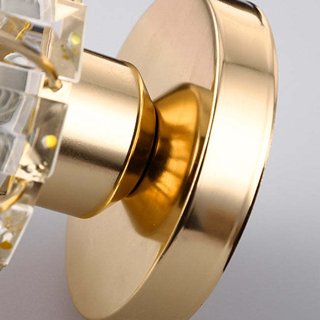 Modern Luxurious Gold Crystal Hallway Ceiling Light