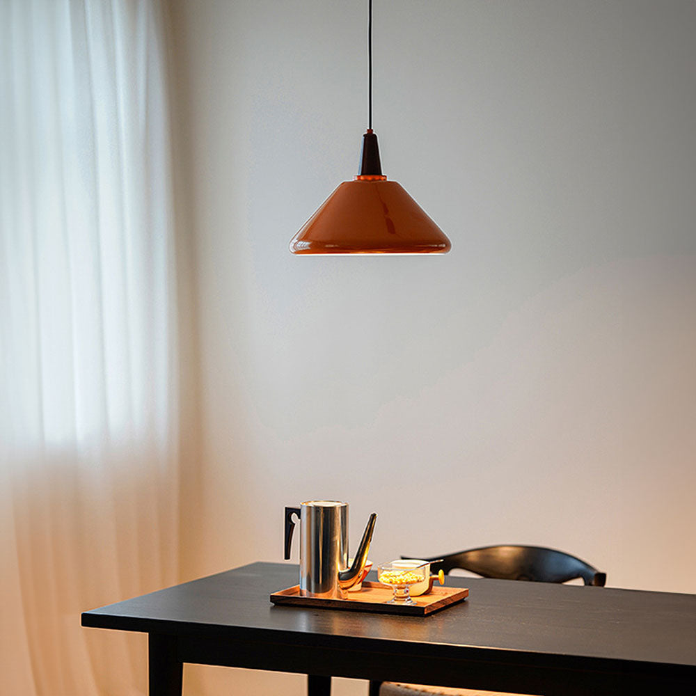 Orange Iron Simple Kitchen Pendant Light