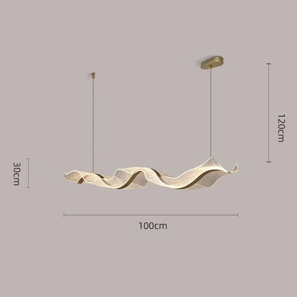 Designer Modern Nordic Wavy LED Island Lighting