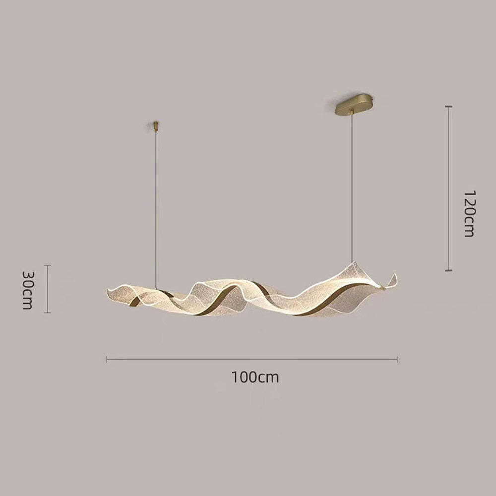 Designer Modern Nordic Wavy LED Island Lighting