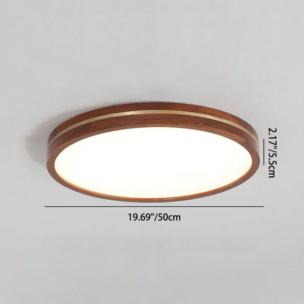 Modern Round Brown LED Ceiling Light