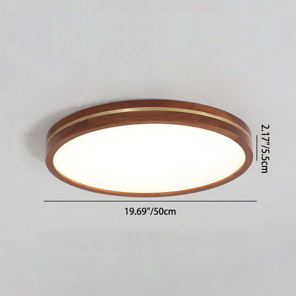 Modern Round Brown LED Ceiling Light