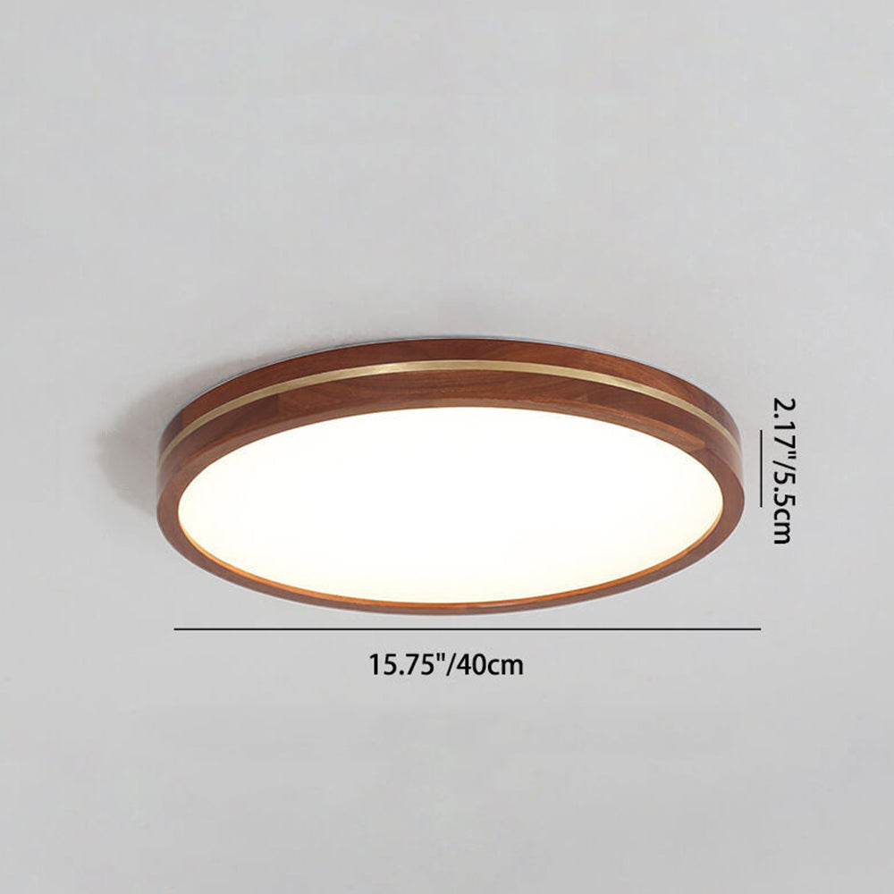 Modern Round Brown LED Ceiling Light