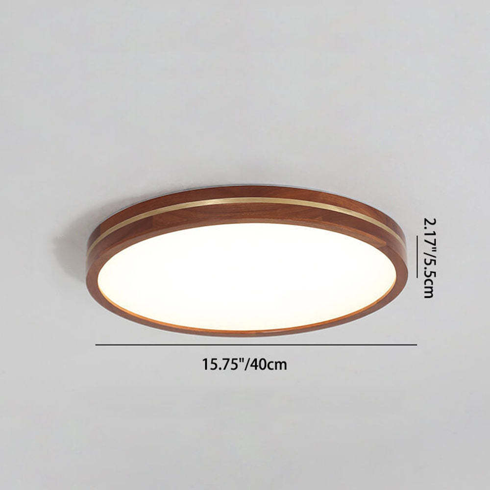 Modern Round Brown LED Ceiling Light