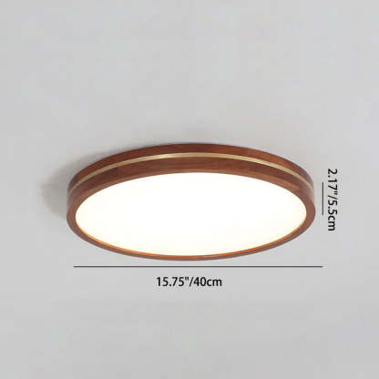 Modern Round Brown LED Ceiling Light