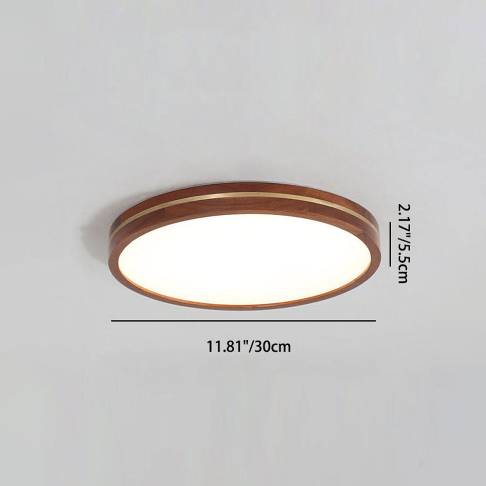 Modern Round Brown LED Ceiling Light