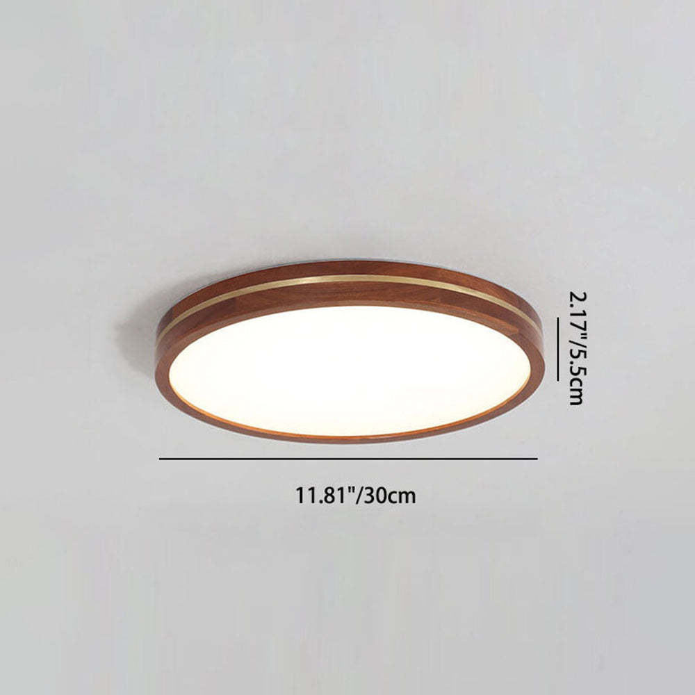Modern Round Brown LED Ceiling Light