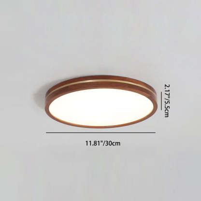 Modern Round Brown LED Ceiling Light