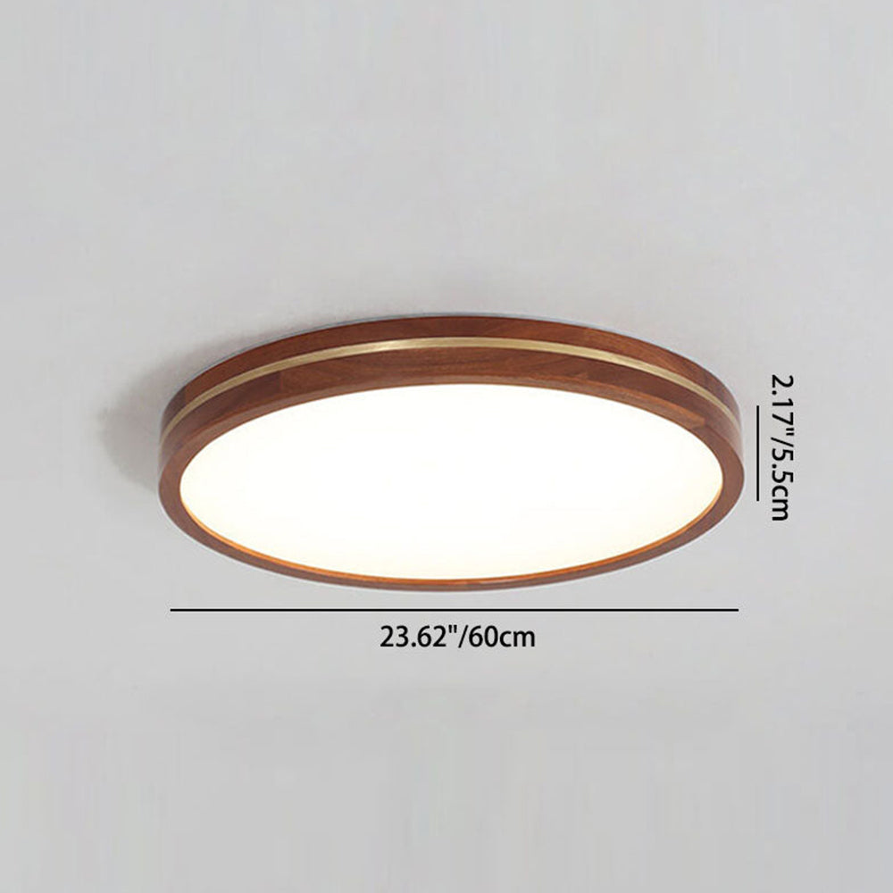 Modern Round Brown LED Ceiling Light