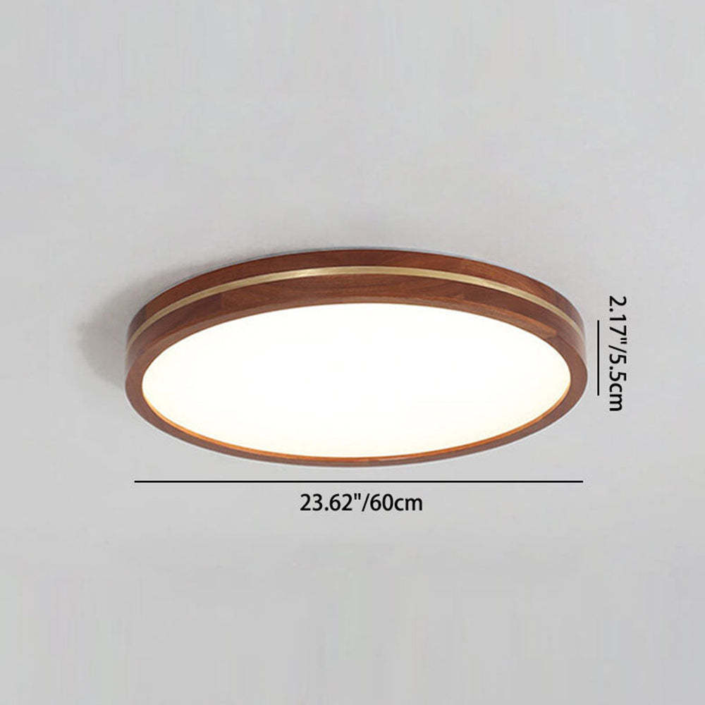 Modern Round Brown LED Ceiling Light